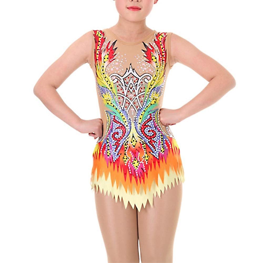 Women's Rhythmic Gymnastics Leotards - Sleeveless Competition Leotard for Girls & Women - Perfect for Gymnastics Training, Performances & Dance Routines