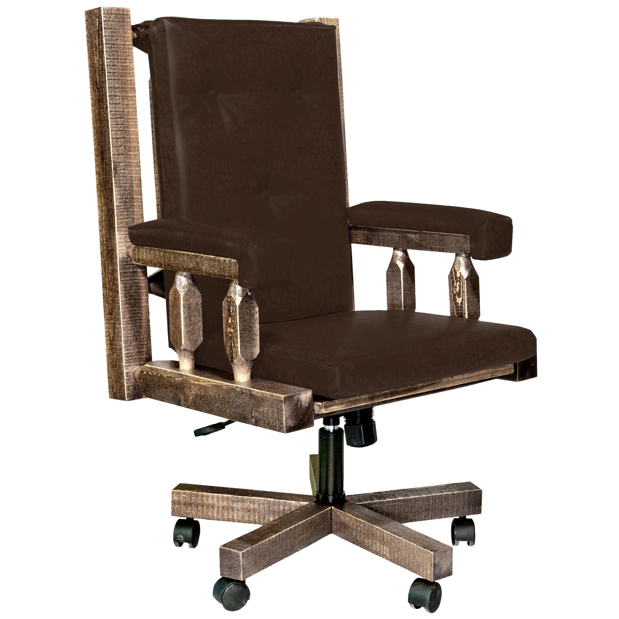 Homestead Upholstered Office Chair - Ergonomic Desk Chair with Adjustable Height & Lumbar Support for Home Office, Gaming & Workspace