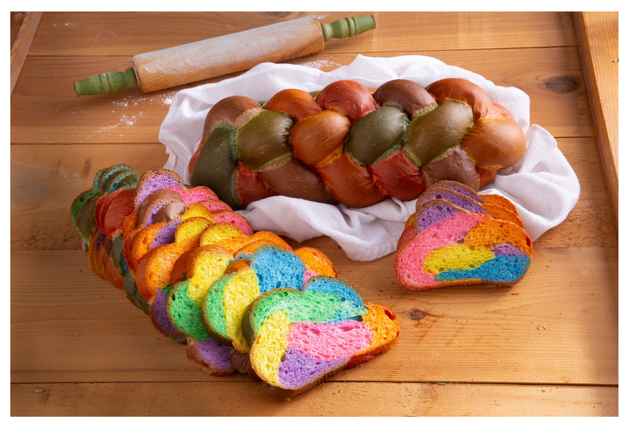 O&H Danish Bakery Easter Braided Brioche Bread - Sweet Colorful Holiday Loaf for Sandwiches, Breakfast & Easter Gifting | Perfect for Family Brunches, Holiday Celebrations & Festive Gatherings