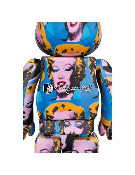BEARBRICK ANDY WARHOL MONROE 1000% Collectible Art Figure - Limited Edition Pop Art Vinyl Toy for Display & Home Decor