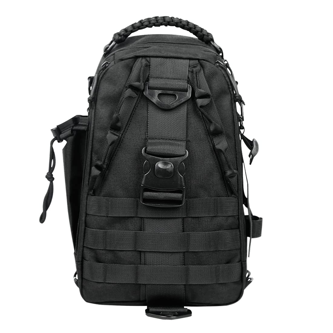 FINER SHOP Tactical Backpack - Waterproof Military Molle Backpack for Army, Camping, Hiking & Outdoor Adventures - Durable Rucksack with Multiple Pockets - Perfect for Travel, Survival & Everyday Use - Black (Model 5321717ZEV)