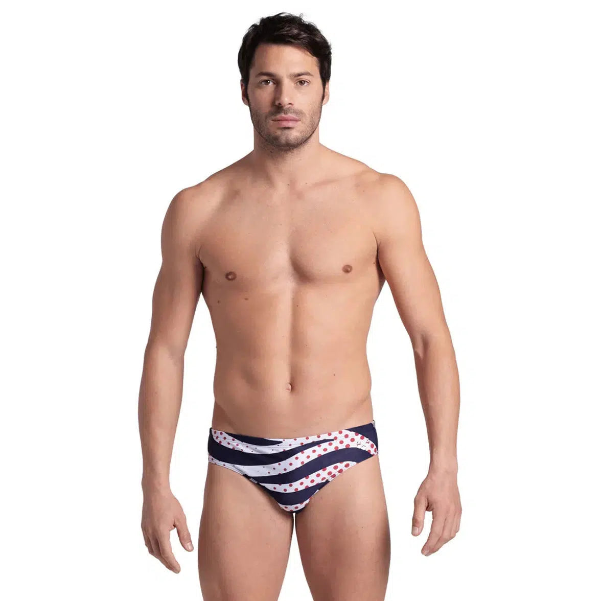 Men's Multi-Striped Swim Briefs - Quick Dry, Comfortable & Stylish Swimwear for Beach, Pool & Water Sports