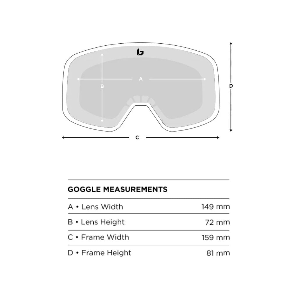 Bolle Nevada Jr Ski Goggles for Kids 8-14 Years - Black Matte Frame with Vermilion Gun Cat.2 Lens - Anti-Fog UV Protection for Snowboarding & Winter Sports