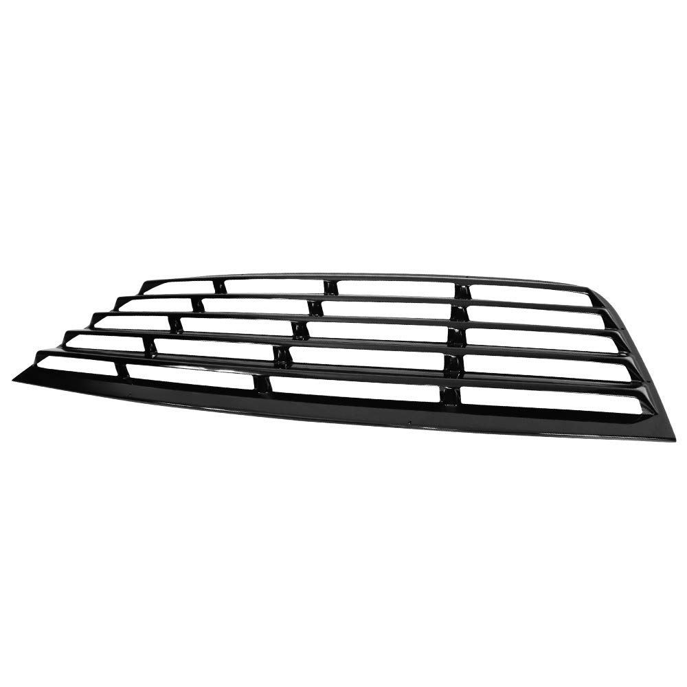 IKON MOTORSPORTS Rear Window Louver for 2008-2023 Dodge Challenger - Gloss Black Painted Cover | Car Accessories | Enhances Style & Sun Protection for Muscle Cars