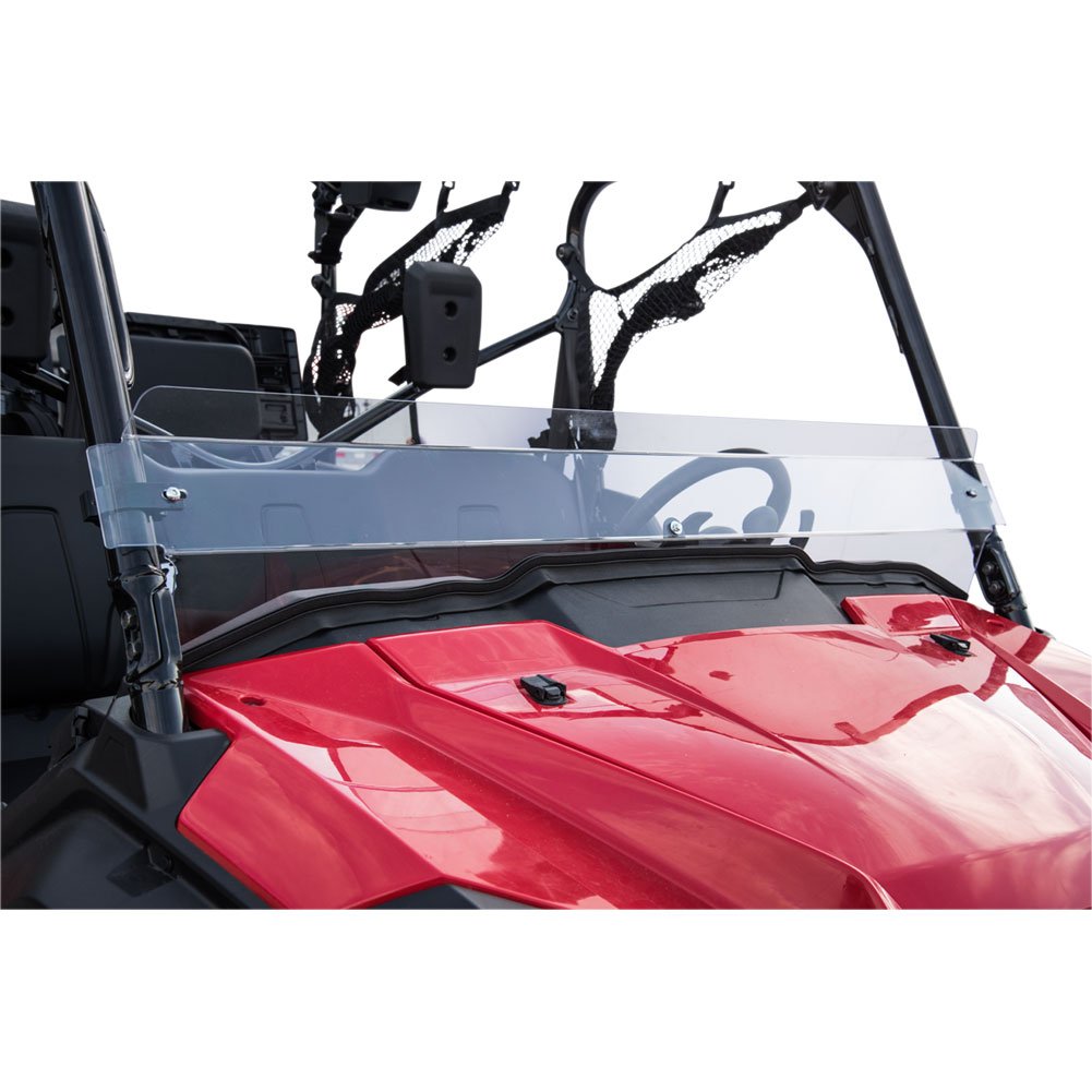 Tusk UTV Hard Coated Half Windshield for Honda Pioneer 1000 & 1000-5 (2016-2024) - Durable Polycarbonate Protection for Off-Road Adventures, Trail Riding & Hunting