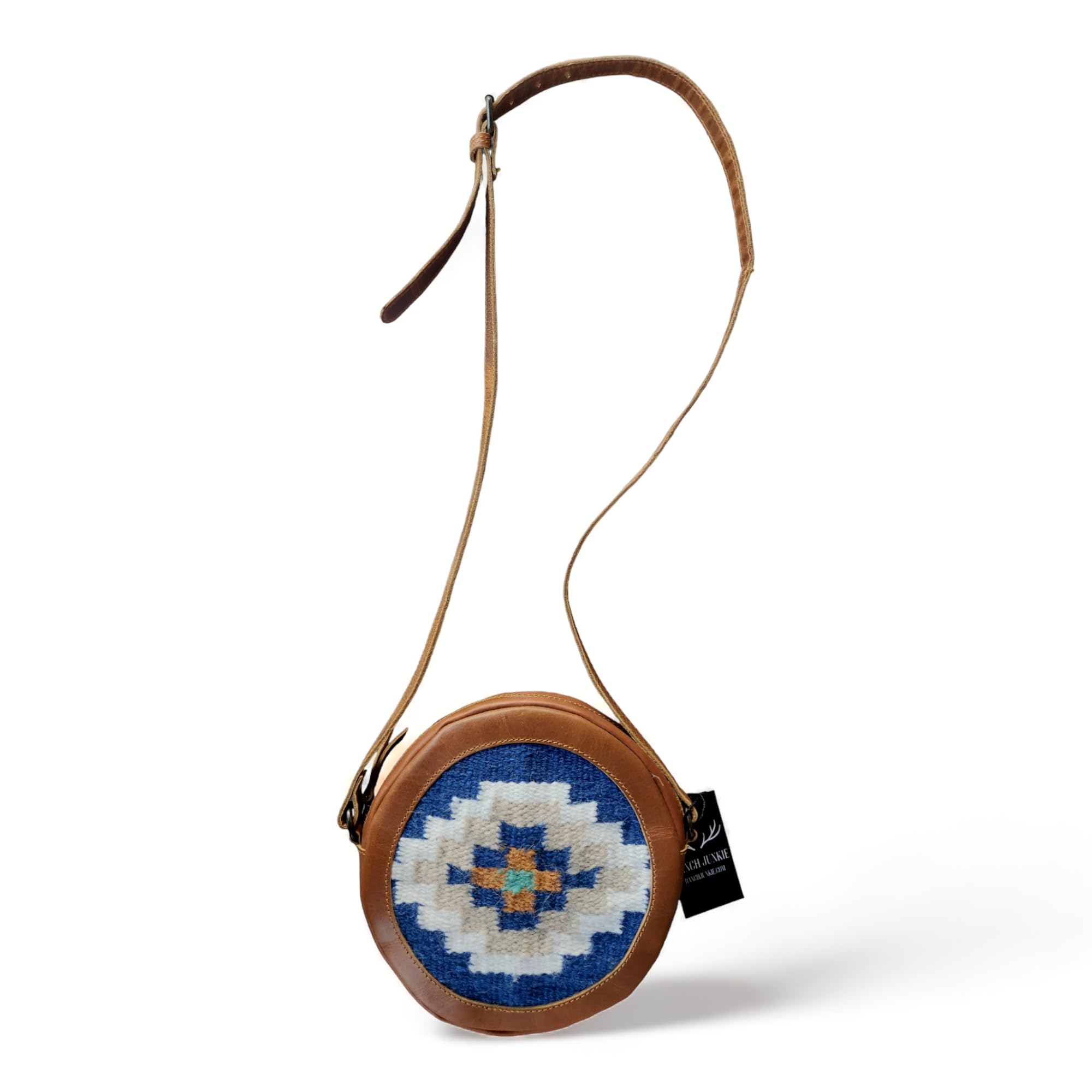 Western Style Round Crossbody Purse - Dakota Canteen Bag for Women | Vintage Boho Fashion Accessory for Music Festivals & Outdoor Adventures