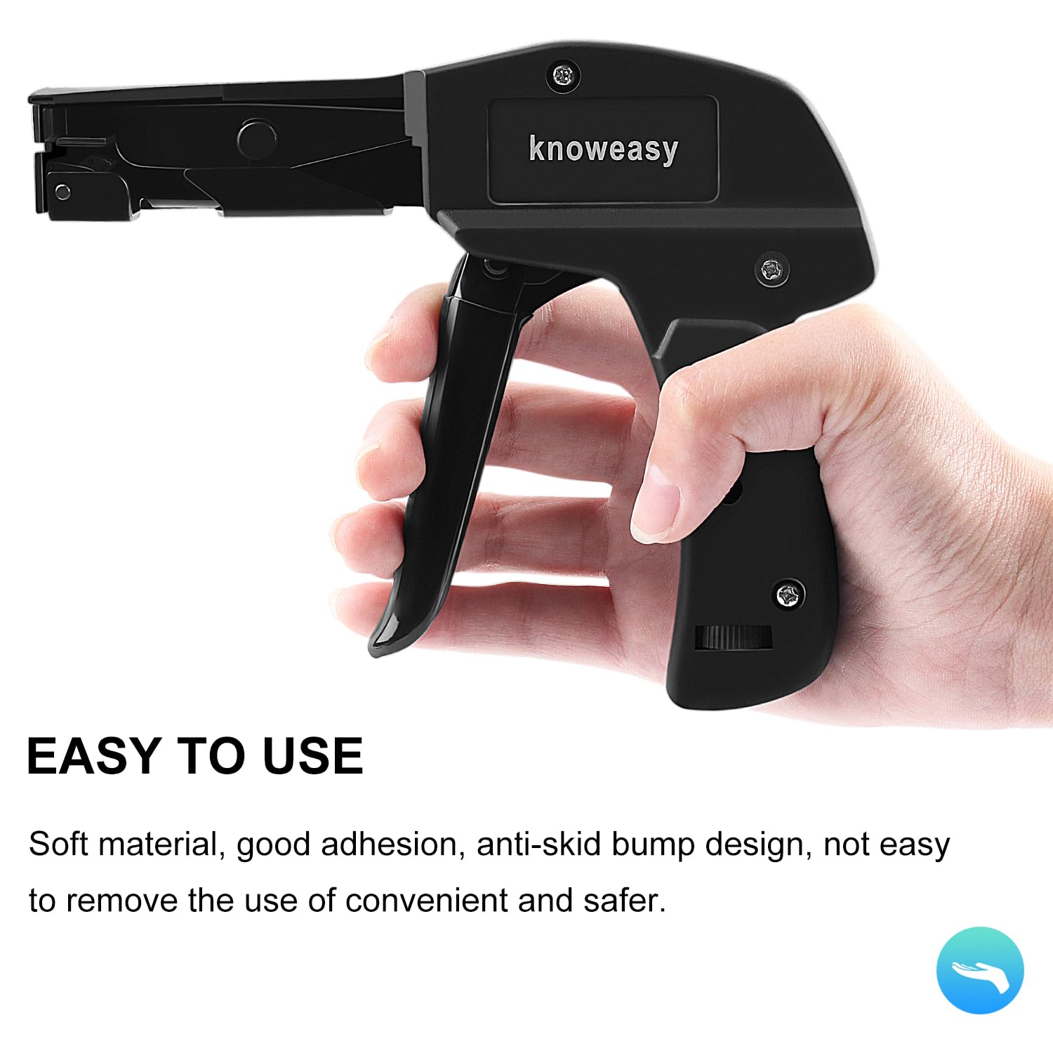 Heavy Duty Cable Tie Gun with Steel Handle - Professional Fastening & Flush Cutting Tool for Nylon Zip Ties | Essential for Electricians, Mechanics & DIY Enthusiasts | Secure Wires, Bundle Cables & Organize Workspace | Perfect for Electrical Wiring, Automotive Repairs, Home Improvement & Industrial Use | Ideal for Garage, Office, Construction Sites & Outdoor Projects | Durable Tool for Wire Management, Pipe Fixing & Home Maintenance