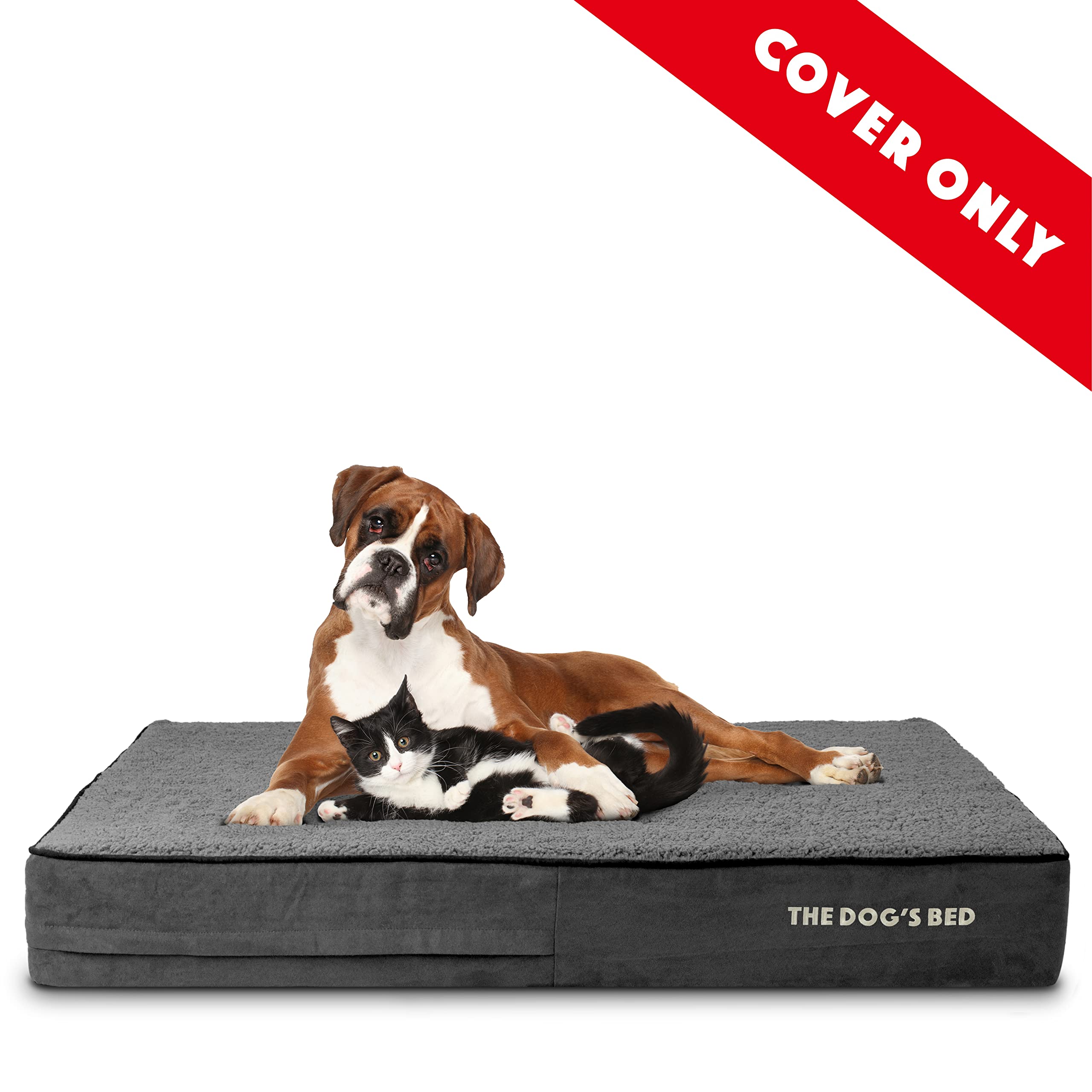 Washable Plush Dog Bed Replacement Cover Only - Extra Large 46