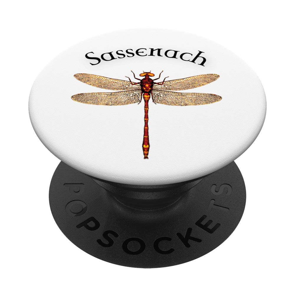 Outlander Inspired Amber Dragonfly PopSocket - Swappable Phone & Tablet Grip for Fans | Perfect for Reading, Travel & Everyday Use