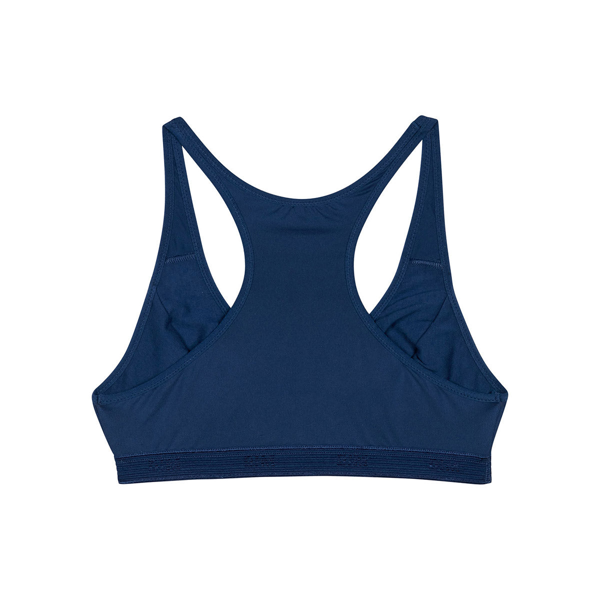 Girls Triangle Sports Bra - Microfiber Breathable Workout Top - Blue Hussard Dim Micro - Perfect for Yoga, Running & Gym Activities