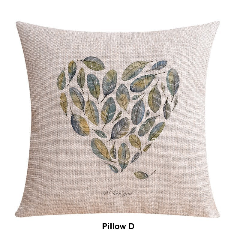 Decorative Sofa Pillows for Living Room & Dining Room - Love Birds Throw Pillow Covers for Couch, Bed, Chair - Singing Birds Home Decor Accent Pillows for Cozy Home & Gift Ideas