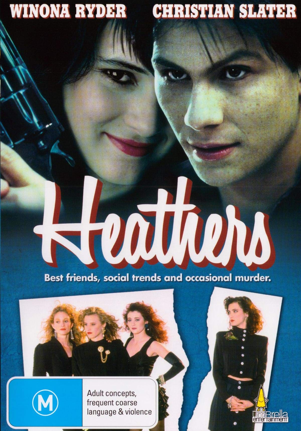 Heathers DVD [Region 4] - Classic 80s Teen Dark Comedy Movie for Home Entertainment & Movie Nights