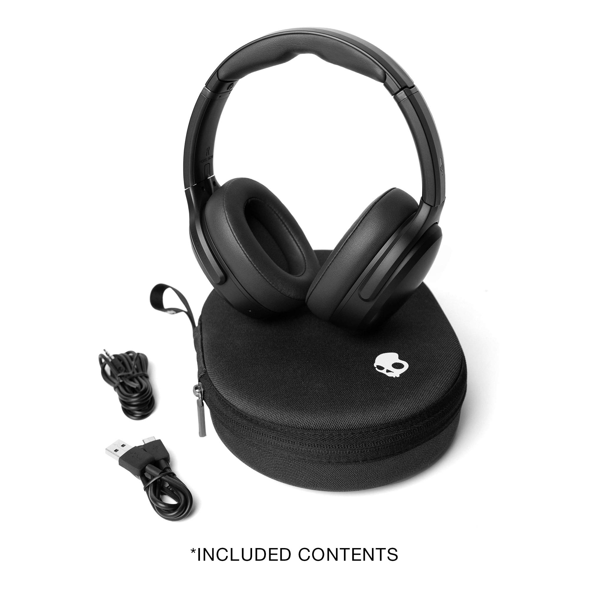 Skullcandy Crusher ANC Wireless Over-Ear Headphones with Active Noise Cancellation - Black (S6CPW-M448) | Premium Bass Sound for Music, Gaming & Travel
