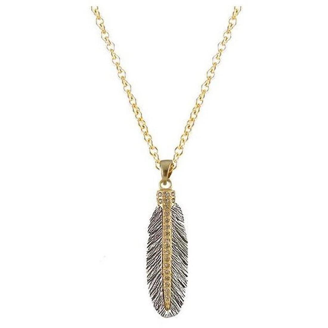 Casbah Feather Necklace for Women - Bohemian Style Handmade Jewelry - Perfect for Festivals, Parties & Boho Fashion