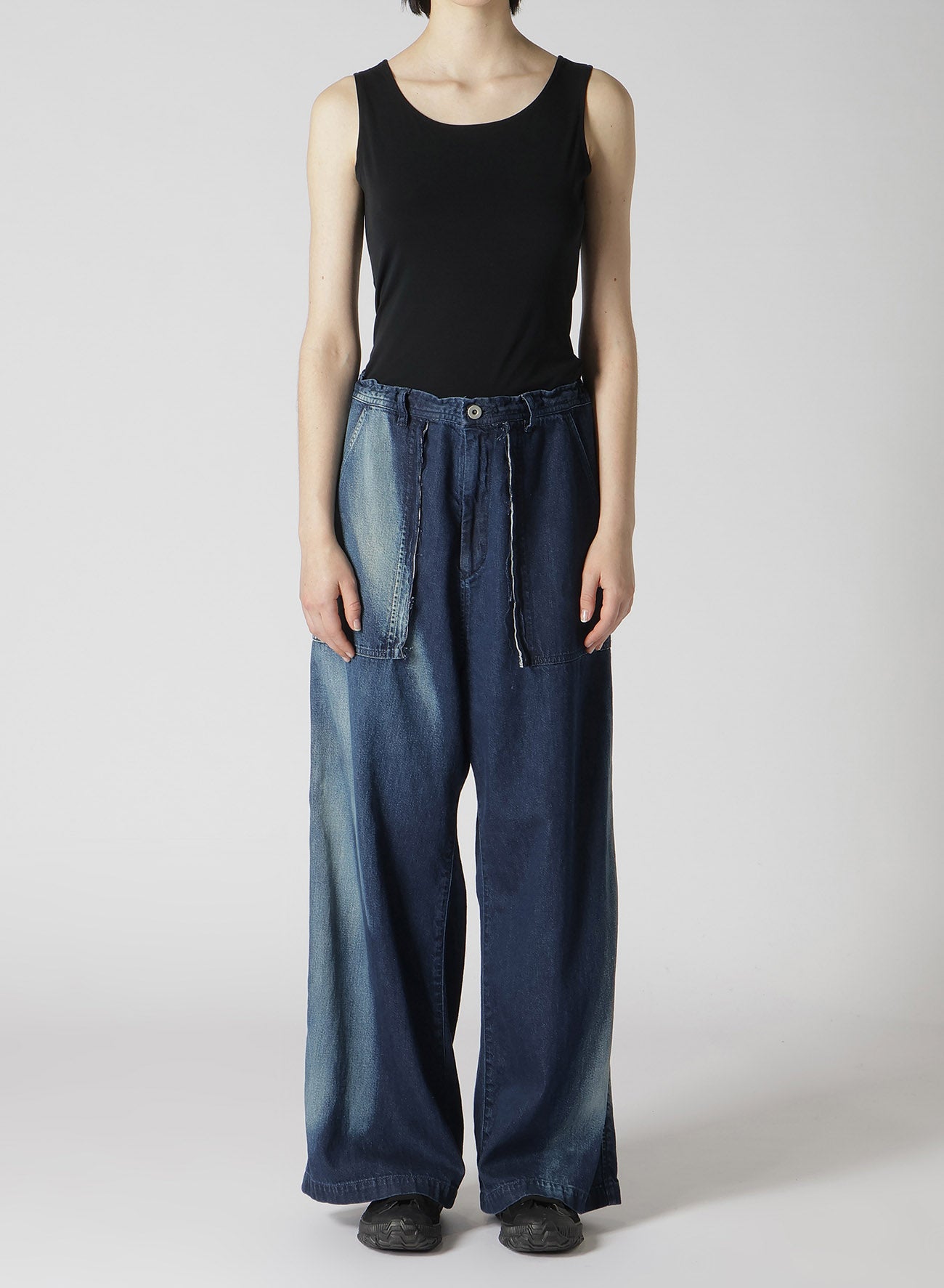 Spotted Denim Long Straight Pants for Women – High Waist Stretch Jeans, Comfortable & Stylish Casual Pants for Everyday Wear, Office, or Weekend Outings