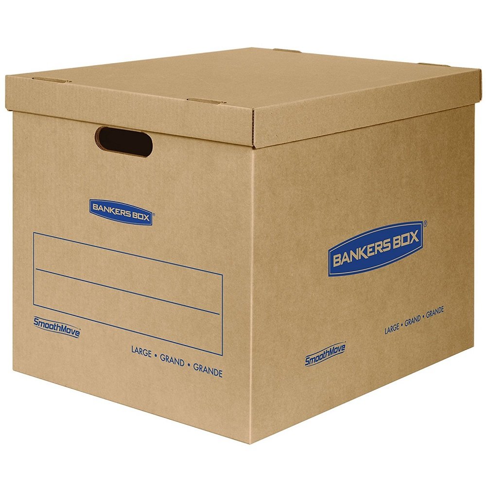 Bankers Box Classic Moving Box 30 Pack Kit - 10 Small & 20 Medium Boxes with Reinforced Handles & Tape-Free Assembly - Storage & Moving Solution for Home, Office & Business Relocation