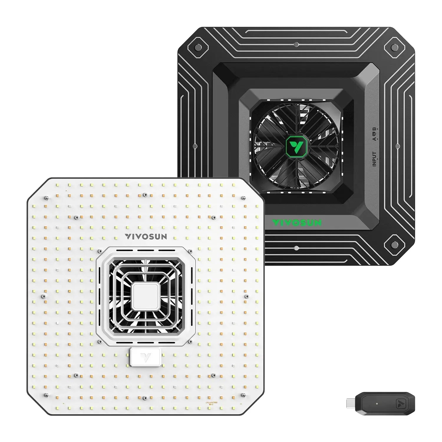 Vivosun AeroLight A100SE Full Spectrum LED Grow Light with GrowHub E25 Controller - Ideal for Indoor Hydroponics, Greenhouse, and Home Plant Cultivation