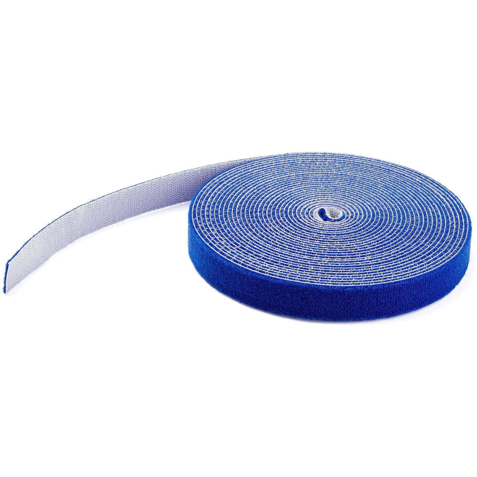 StarTech.com 100ft Hook and Loop Cable Ties Roll - Reusable, Adjustable Fabric Fastener Tape for Wire Management - Bulk Industrial Self-Gripping Straps (HKLP100BL) - Perfect for Home Office, Data Centers & DIY Cable Organization