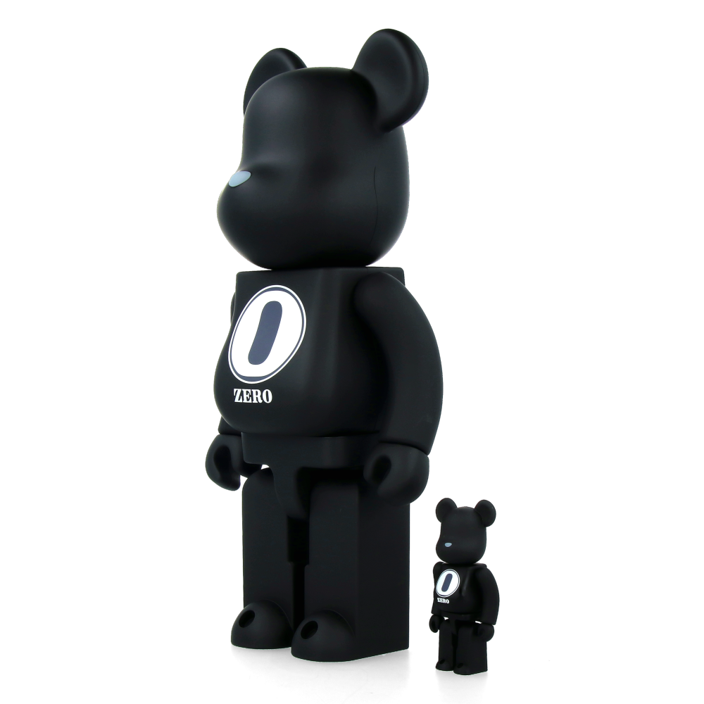 400% + 100% Bearbrick Robert Indiana X Fragment Design Black Vinyl Art Toy - Perfect for Collectors, Home Decor & Gift Giving