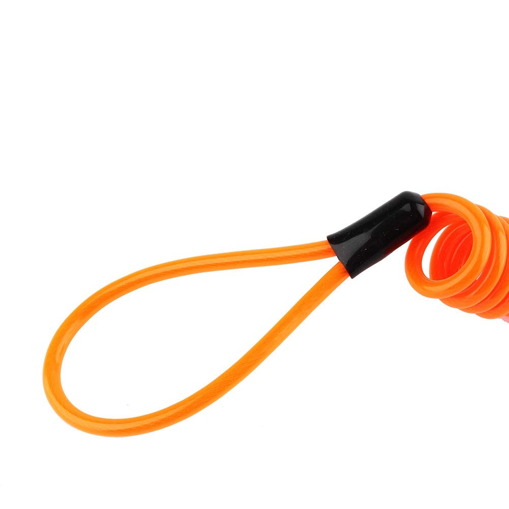 Gorgeri Motorcycle Disc Lock with Alarm - Anti-Theft Security Bike Lock with Spring Reminder Cable & Loud Alarm | Perfect for Motorcycle, Scooter & Bike Parking Security