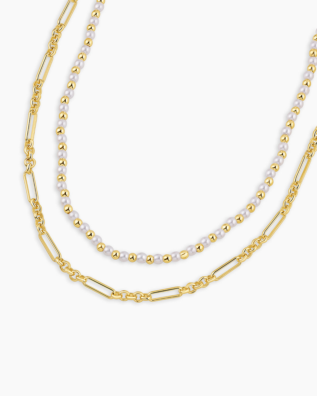 Poppy Pearl Layering Set - Elegant 18K Gold Plated Pearl Necklace & Bracelet Stack for Women | Perfect for Weddings, Date Nights & Special Occasions