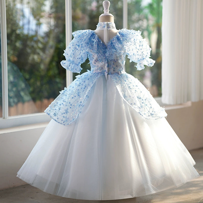 Elegant Baby Girl Butterfly Flower Girl Dress - Toddler Birthday Princess Gown for Special Occasions, Parties & Photoshoots