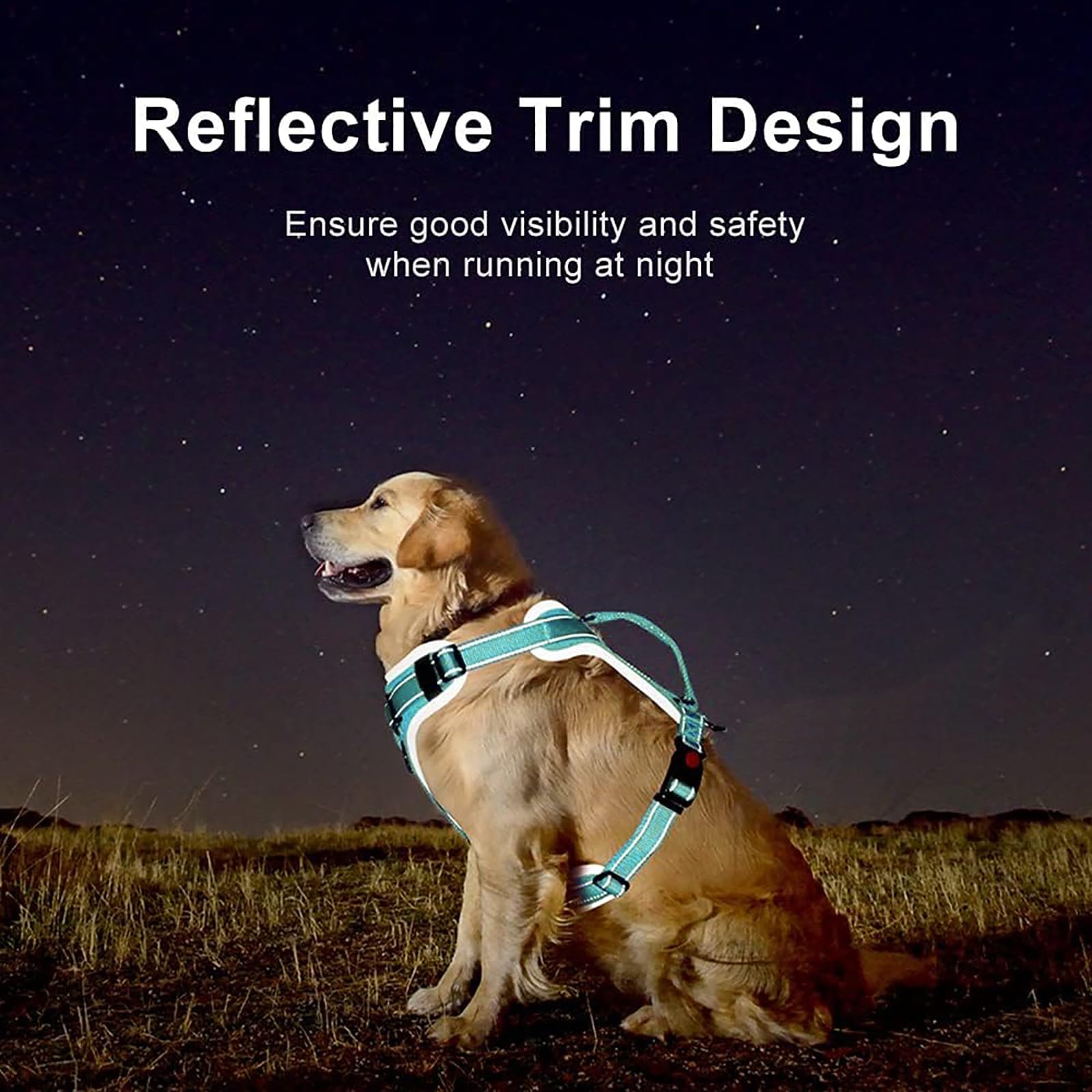 No Pull Dog Harness - Adjustable Reflective Pet Vest with Control Handle for Small, Medium & Large Dogs | Heavy Duty Escape Proof Design for Walking, Training & Outdoor Adventures