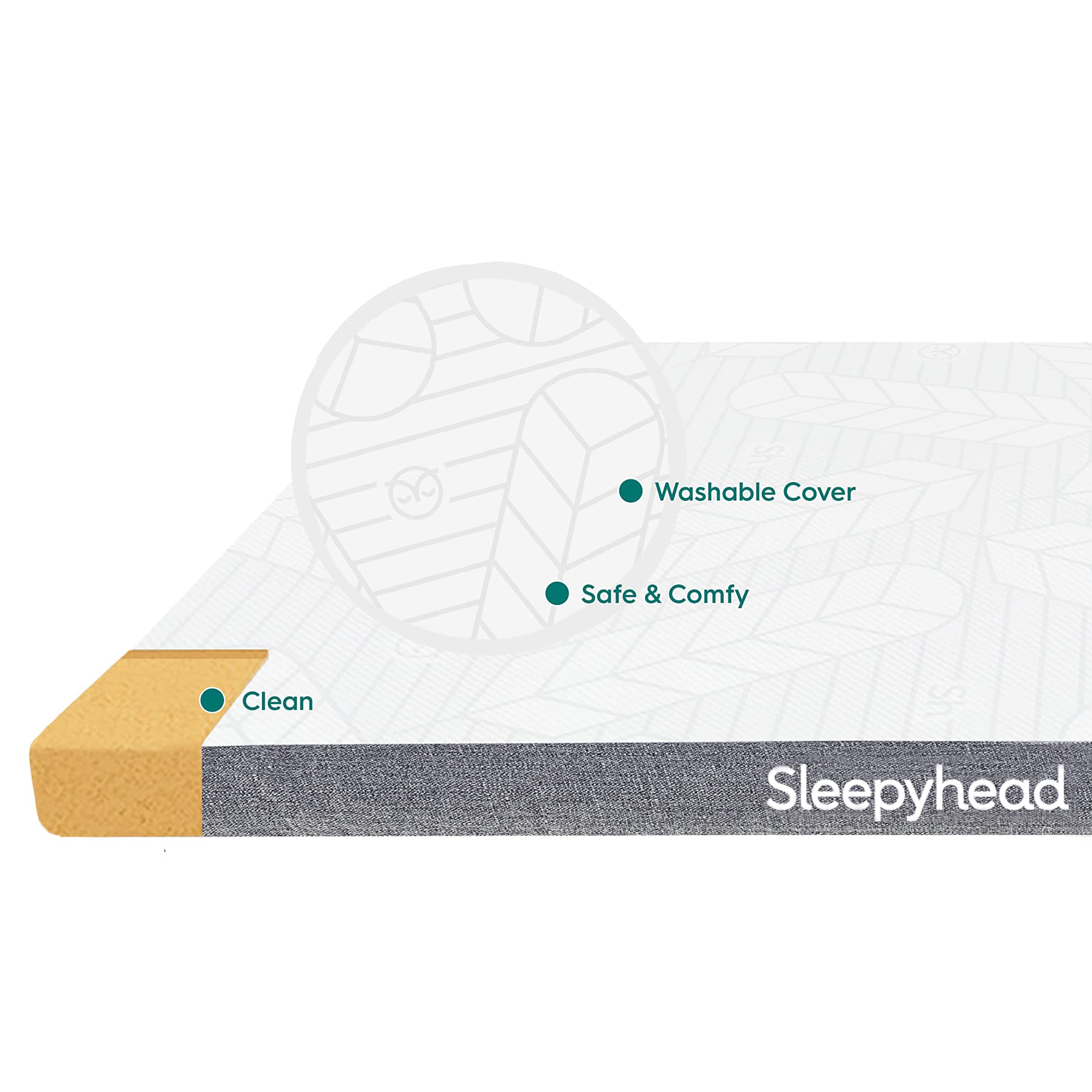 3-Inch Copper-Infused Memory Foam Mattress Topper Full Size with Washable Cover - Cooling Pressure Relief for Back Pain - Perfect for College Dorm, Guest Room & Home Use