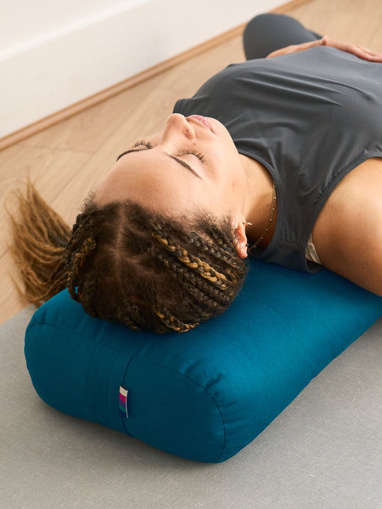 Yogamatters Organic Cotton Rectangular Bolster - Box of 4 | Premium Yoga Bolster for Meditation, Restorative Yoga & Home Decor