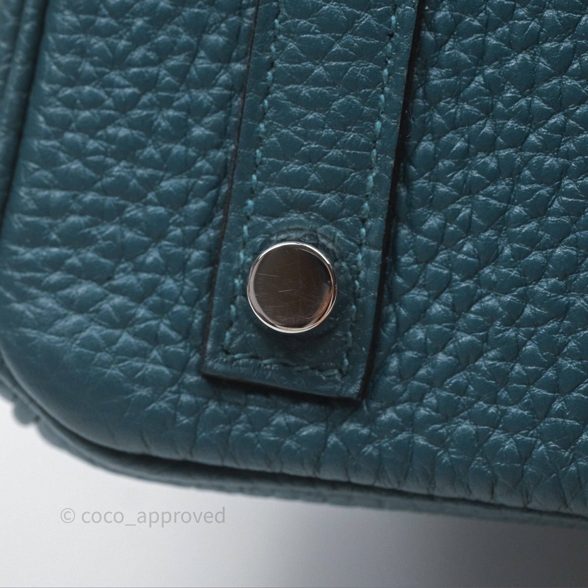 Luxury Hermès Birkin 25 Handbag - Vert Bosphore W0 / Bleu Océan Z7 Togo Leather with Palladium Hardware | Perfect for Work, Travel & Special Occasions