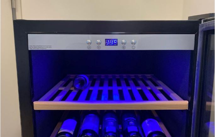 Farfalla FWC 126S3G 126 Bottle Dual Zone Wine Cooler Refrigerator - 270L Capacity, Built-in & Freestanding, Perfect for Home Bars, Restaurants, and Wine Cellars