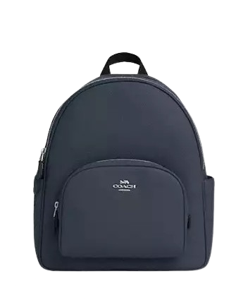 Coach Court Backpack for Women & Men - Stylish Leather Laptop Backpack with Adjustable Straps - Perfect for Work, School & Travel