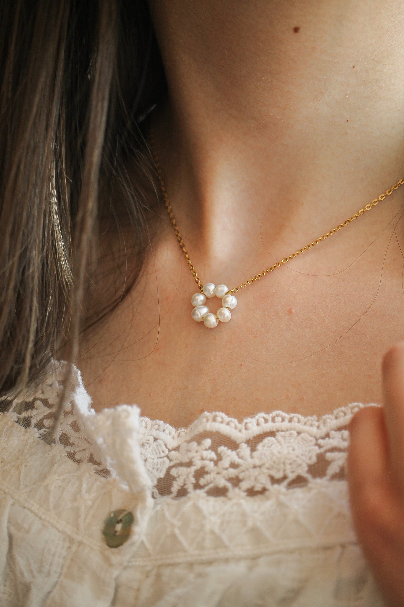 Lucy Freshwater Pearl Necklace - Elegant Women's Jewelry Gift for Wedding, Party & Everyday Wear