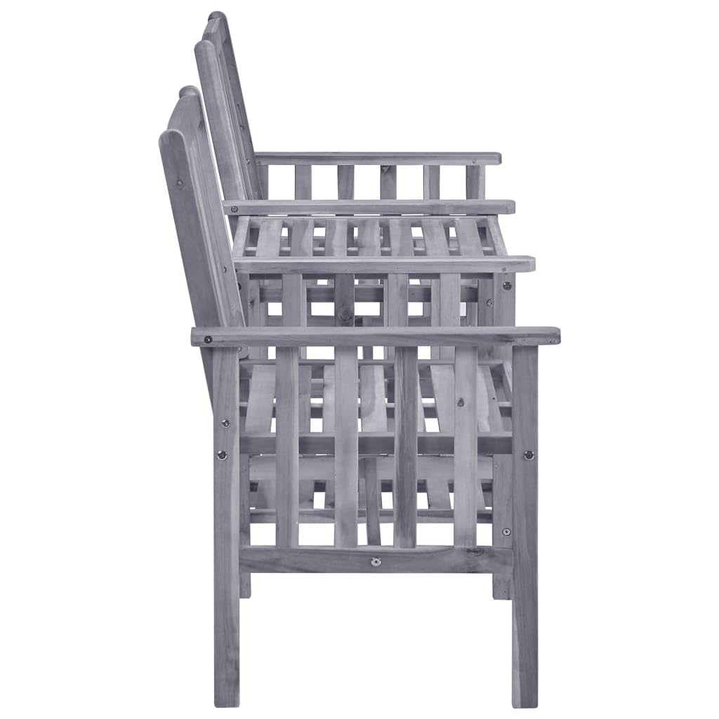 Premium Acacia Wood Patio Dining Set with Tea Table & Cushions - Outdoor Garden Furniture for Bistro, Backyard, Poolside & Restaurant Seating
