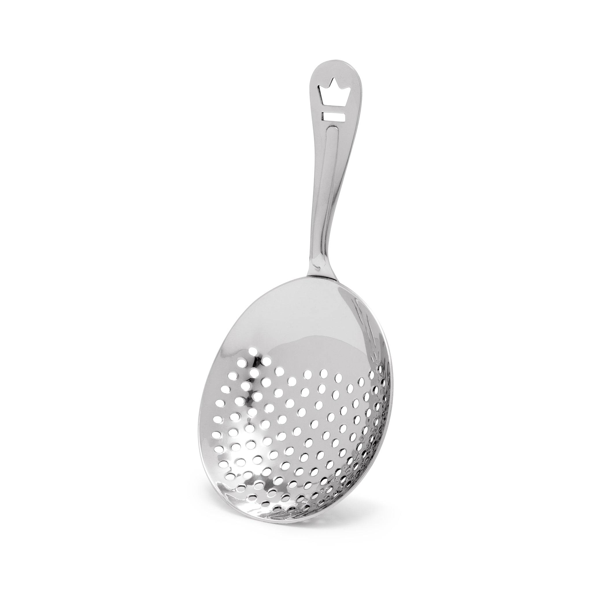 Premium Julep Strainer - Stainless Steel Cocktail Strainer with Mirror Finish for Mint Juleps, Mojitos & Classic Cocktails - Bar Accessories & Drink Tools