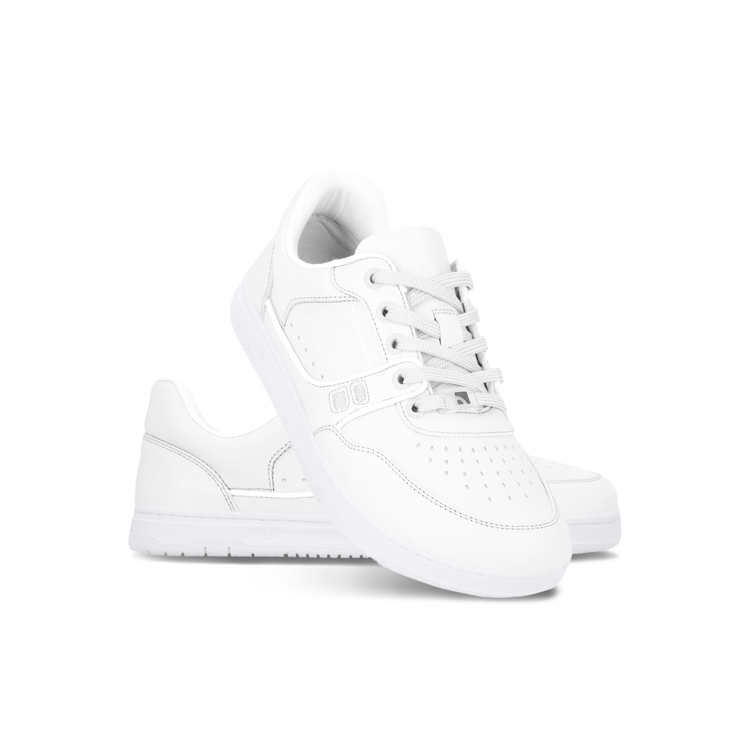 Barefoot Sneakers Barebarics Arise All White - Minimalist Running Shoes for Natural Movement & Gym Workouts