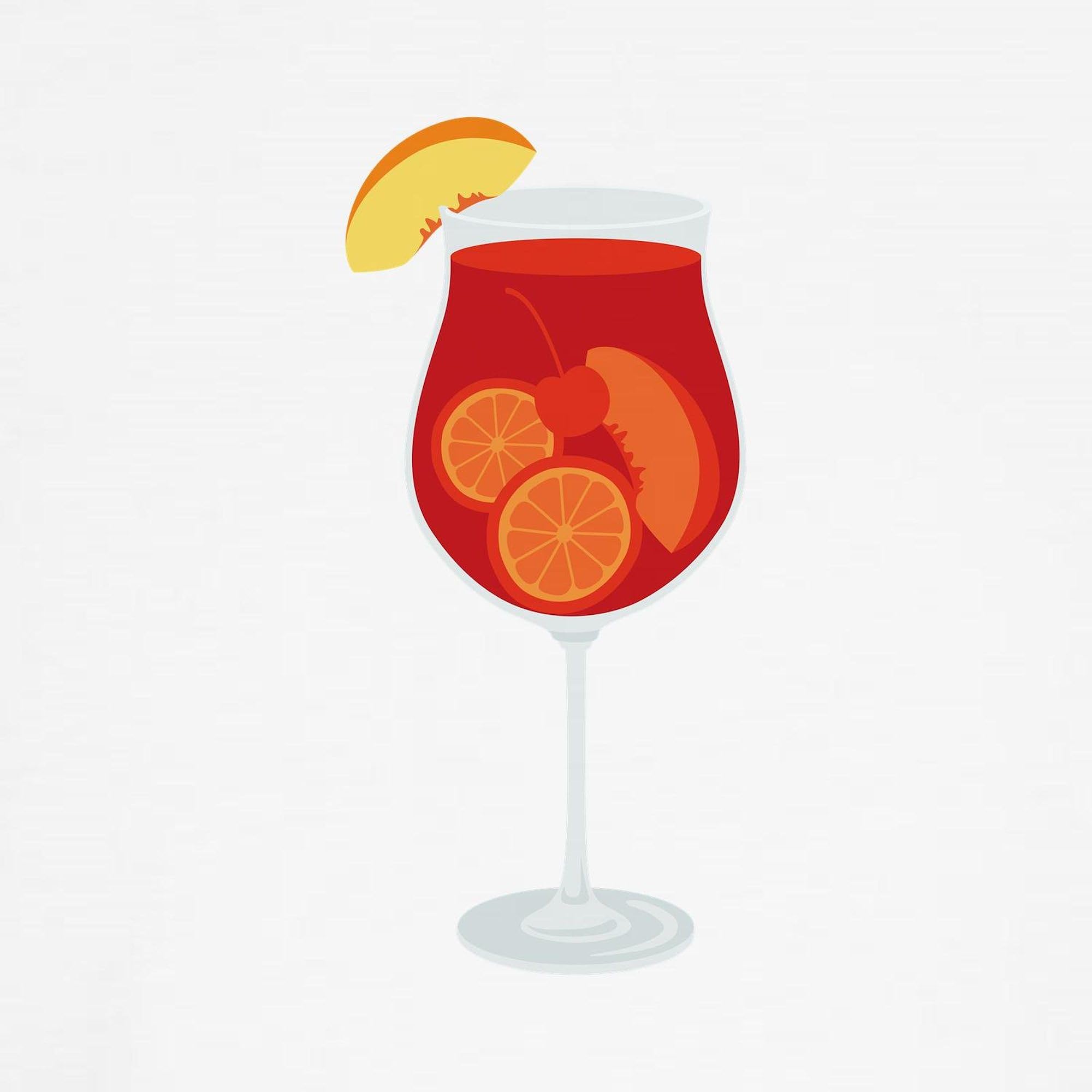 Women's Sangria Fruit Wine Cocktail Panties - Funny Wine Lover Underwear for Women - Perfect for Bachelorette Parties, Girls Night Out & Wine Tasting Events