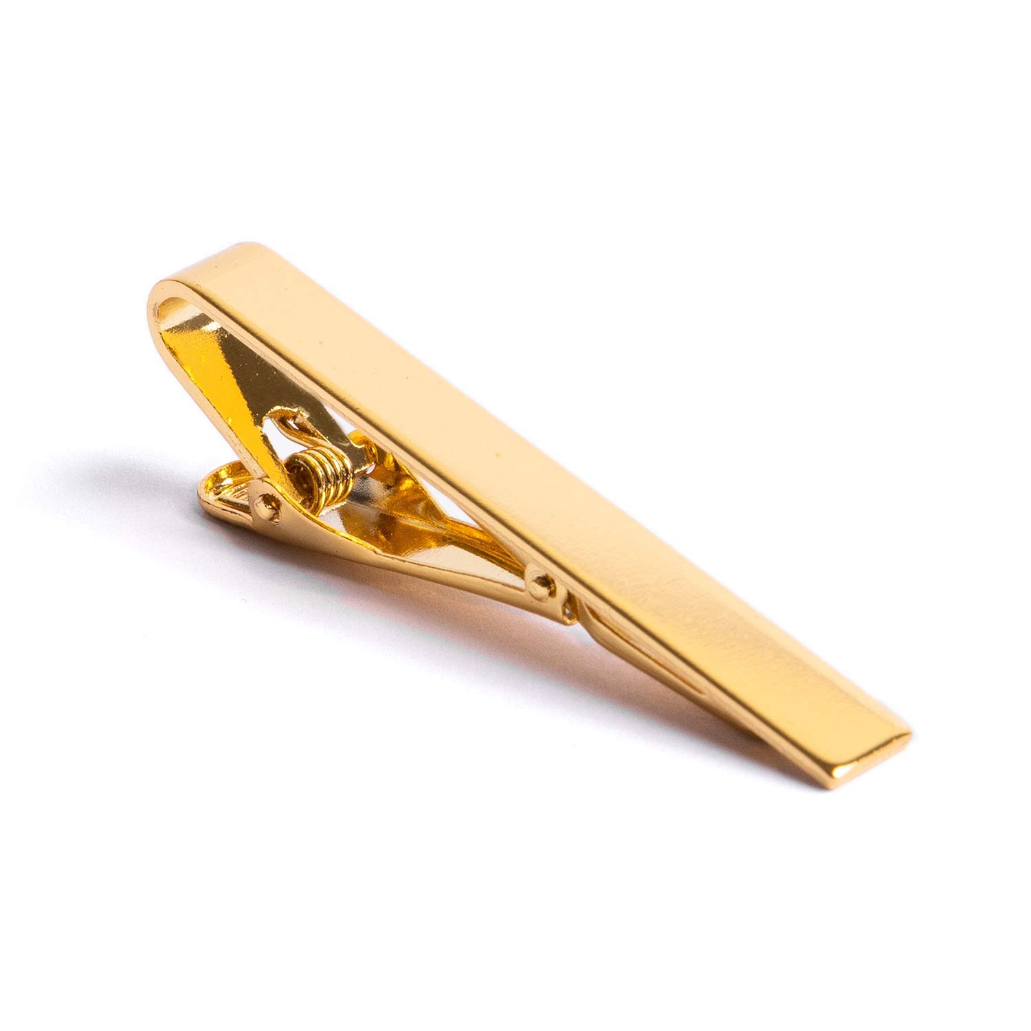 Classic Gold Tie Clip for Men - 2 Inch Slim Tie Bar with Gift Box - Perfect for Weddings, Business Meetings & Formal Events