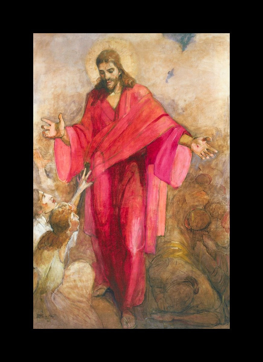 Christ in Red Robe - Religious Wall Art Decor for Home, Church & Office - Inspirational Christian Gift & Spiritual Decor