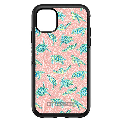 Preppy Pattern - Turtles on Pink Background On Black Case