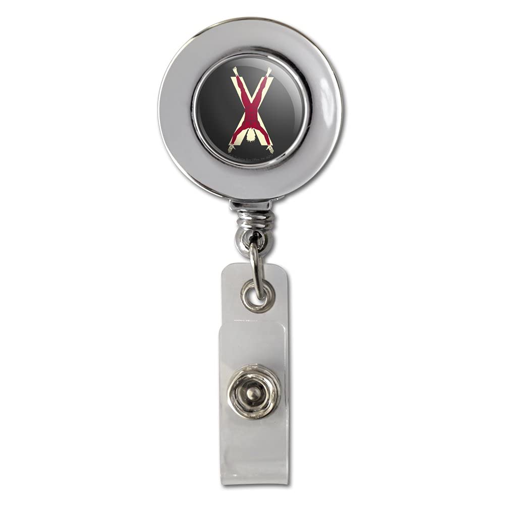 Game of Thrones Bolton Sigil Retractable Badge Reel - Chrome ID Card Holder Clip for Work, Conventions & Cosplay | Official Licensed Merchandise