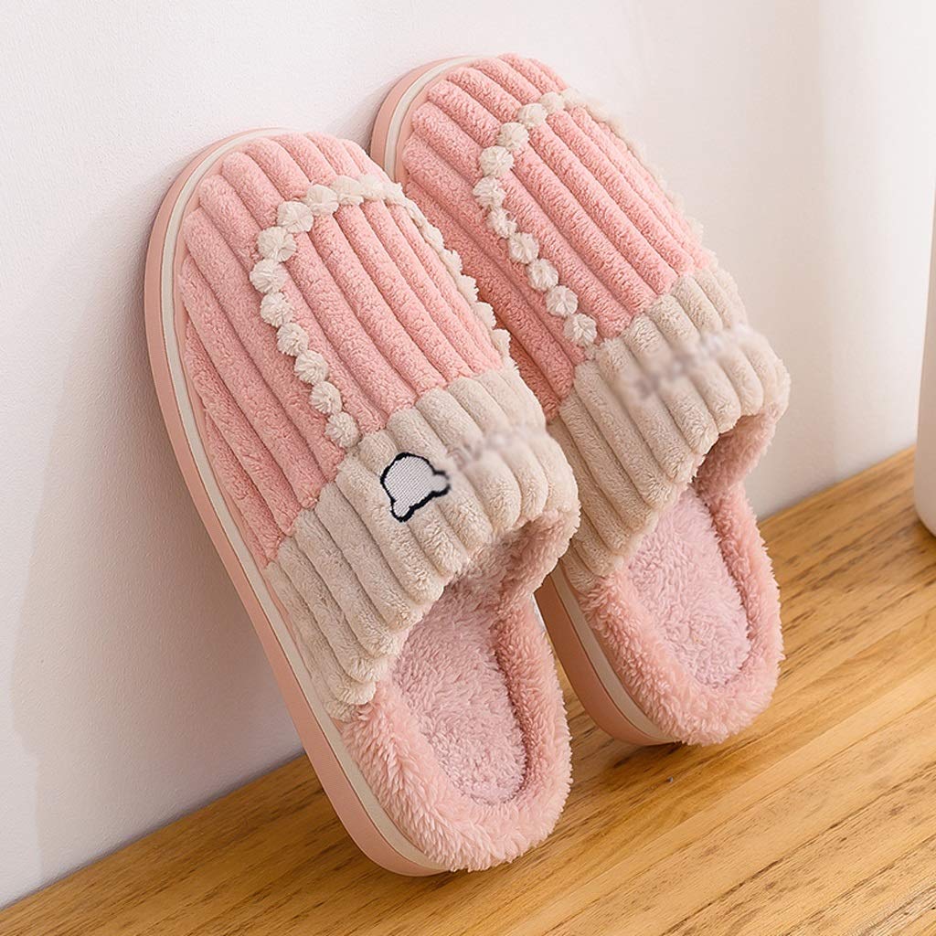 WYBFZTT-188 Women's Winter Plush Slippers - Soft Furry Indoor House Shoes for Ladies, Comfortable & Warm, Size 38-39 - Perfect for Home, Lounge & Cold Weather Relaxation