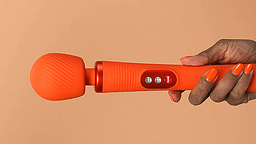 Fun Factory Vim Rumble Wand Massager - Textured G-Spot & Clitoral Stimulator for Powerful Vibrations - Perfect for Couples & Solo Play