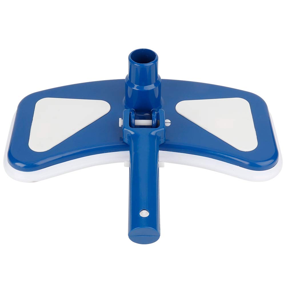 Yosoo 12 Inch Pool Vacuum Head - Heavy Duty Swimming Pool Cleaner with Curved Blue & White Suction Brush for In-Ground & Above Ground Pools - Perfect for Leaves, Dirt & Debris Removal