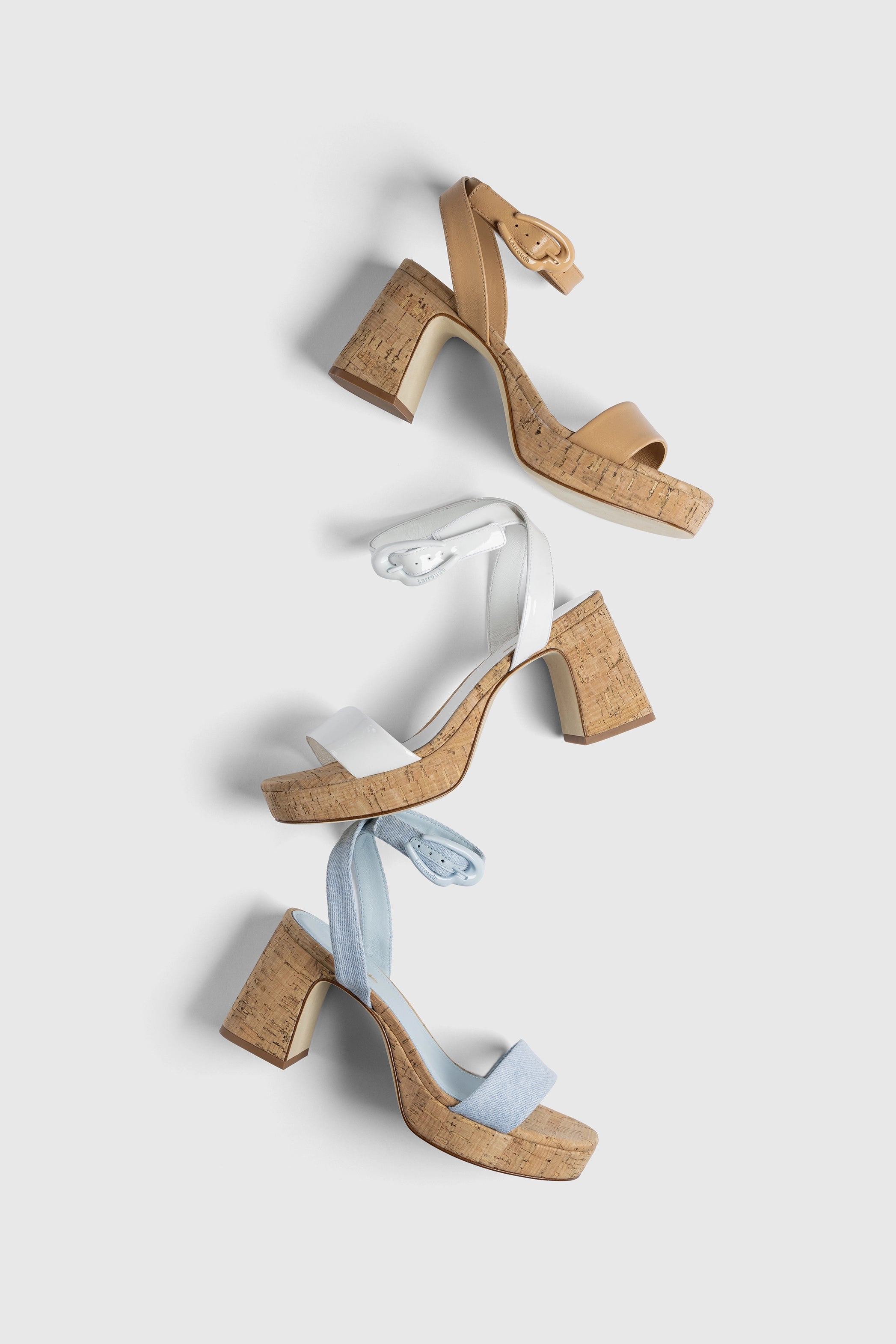 Dolly Verona Low Sandal - White Patent Leather & Natural Cork Wedge Sandals for Women | Comfortable Summer Shoes for Beach, Vacation & Casual Outings