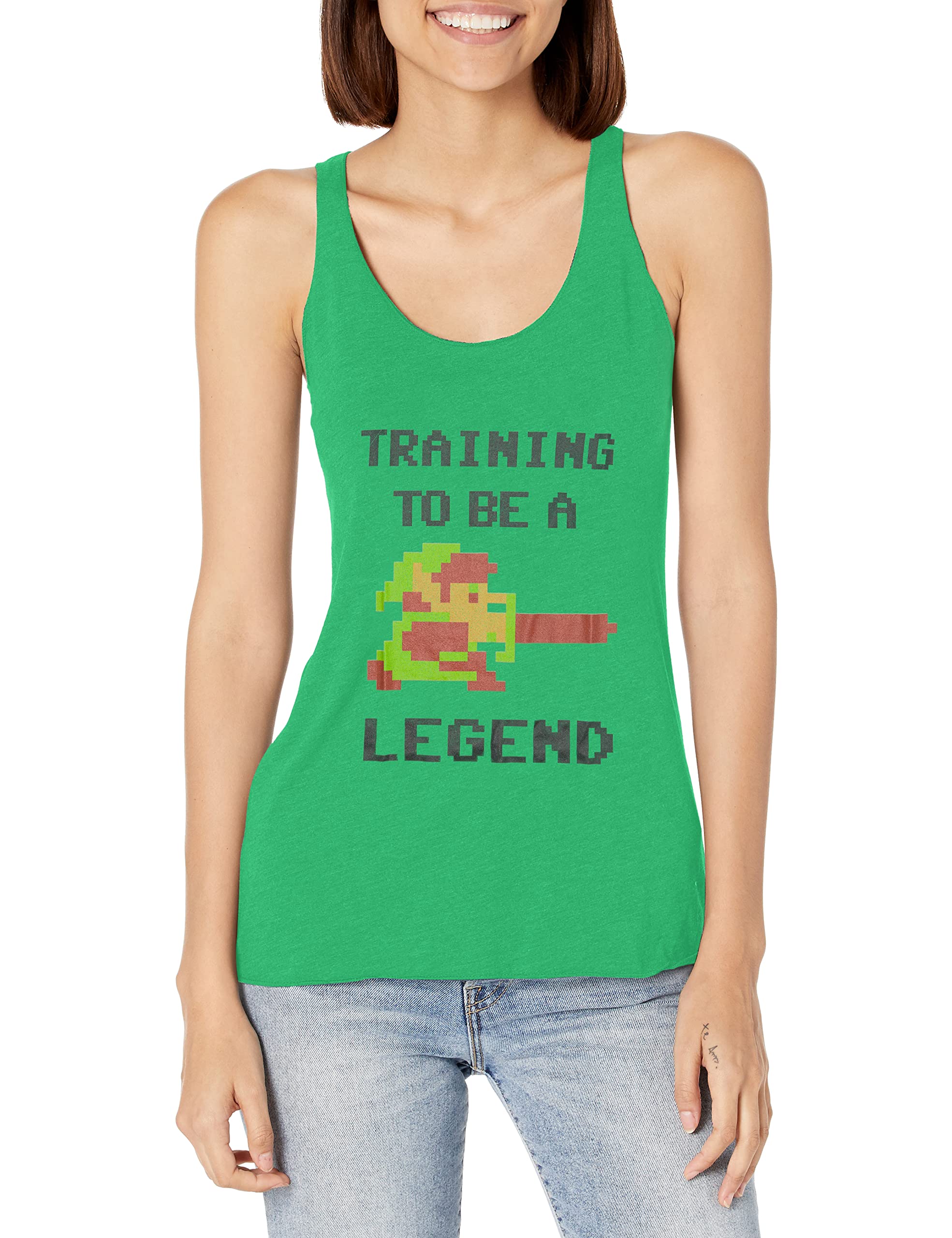 Nintendo Junior's Legend Pixel Graphic Tee - Retro Gaming T-Shirt for Kids & Teens - Perfect for Casual Wear, Gaming Events & Birthday Gifts