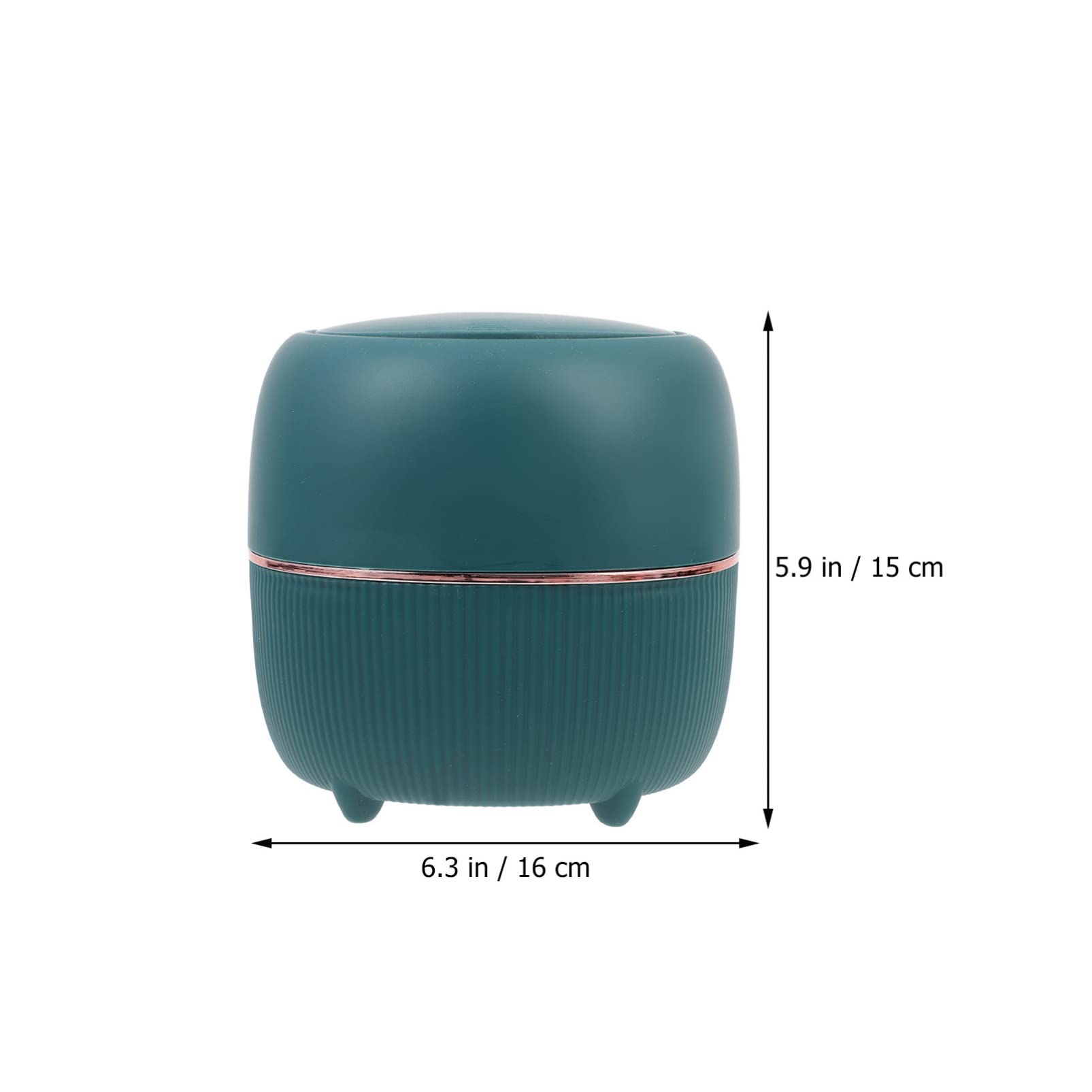 Zerodeko Small Desktop Trash Can with Lid - Mini Countertop Garbage Bin for Cotton Swabs, Office, Kitchen & Bathroom - PP Plastic Multipurpose Recycling Container for Home, Office & Cabinet Organization