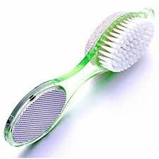 Healthdeck 4-in-1 Foot File Pedicure Tool with Paddle Brush | Exfoliate, Scrub & Smooth Calluses | Foot Care Kit for Women | Perfect for Home Spa, Travel & Gift Giving (Pack of 1)