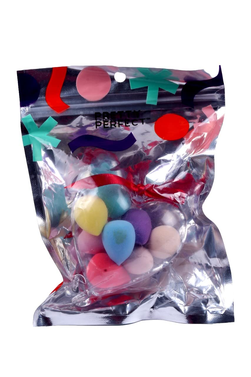 Premium HN Plus Multicolor Mini Heart-Shaped Beauty Blender Sponge Set - 8 Pcs Pack | Perfect for Makeup Application, Blending, & Travel-Friendly Beauty Essentials