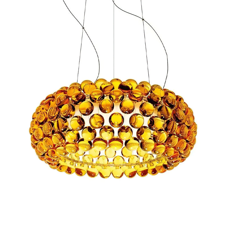 Elegant Caboche Pendant Light - Modern Glass Ceiling Lamp for Dining Room, Kitchen Island & Bedroom Decor
